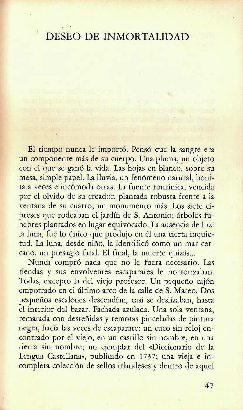 Deseo de Inmortalidad 1